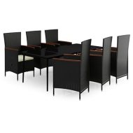 Shumee  7-dielna záhradná sedacia súprava s poduškami čierna, 3099447 - cena, porovnanie