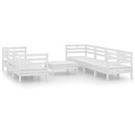Shumee  8-dielna záhradná sedacia súprava biela masívna borovica, 3082513 - cena, porovnanie