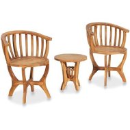 Shumee  Súprava záhradného nábytku BISTRO 1 stôl + 2 stoličky, teak 49383 - cena, porovnanie