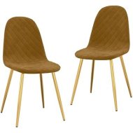 Shumee  Jedálenské stoličky 2 ks hnedé zamat, 325676 - cena, porovnanie