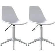 Shumee  Otočné jedálenské stoličky 2 ks biele PP, 338292 - cena, porovnanie
