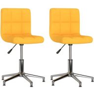 Shumee  Otočné jedálenské stoličky 2 ks horčicovožlté textil, 334392 - cena, porovnanie