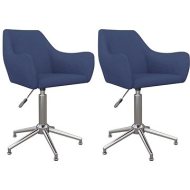 Shumee  Otočné jedálenské stoličky 2 ks modré textil, 330967 - cena, porovnanie
