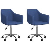 Shumee  Otočné jedálenské stoličky 2 ks modré textil, 331179 - cena, porovnanie