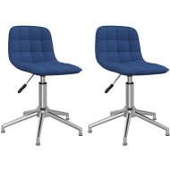 Shumee  Otočné jedálenské stoličky 2 ks modré textil, 334055 - cena, porovnanie