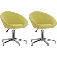 Shumee  Otočné jedálenské stoličky 2 ks zelené textil, 330457 - cena, porovnanie