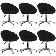 Shumee  Otočné jedálenské stoličky 6 ks čierne textil, 3089511 - cena, porovnanie