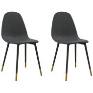 Shumee  Jedálenská stolička 2 ks tmavosivá textil, 325616 - cena, porovnanie