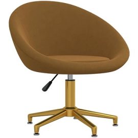 Shumee  Jedálenská stolička hnedá zamat, 330471