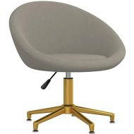 Shumee  Jedálenská stolička svetlosivá, zamat, 330463 - cena, porovnanie