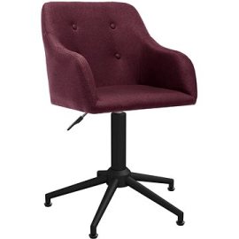 Shumee  Otočná jedálenská stolička fialová textil, 3089472
