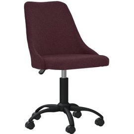 Shumee  Otočná jedálenská stolička fialová textil, 330877