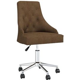 Shumee  Otočná jedálenská stolička hnedá textil, 3092992