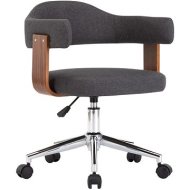 Shumee  Otočná jedálenská stolička sivá ohýbané drevo a textil (287419) - cena, porovnanie