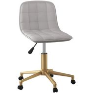 Shumee  Otočná jedálenská stolička svetlo sivá zamat, 334128 - cena, porovnanie