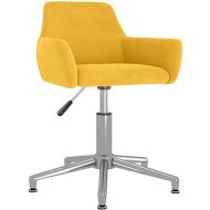 Shumee  Otočná jedálenská stolička žltá zamat, 331092 - cena, porovnanie