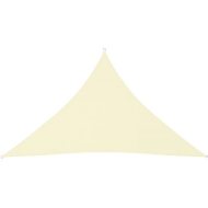 Shumee  Stínící plachta oxfordská látka trojúhelník 4x4x5,8 m krémová (135232) - cena, porovnanie