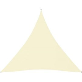 Shumee  Stínící plachta oxfordská látka trojúhelníková 3x3x3 m krémová (135225)