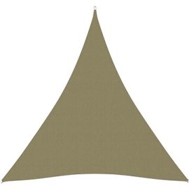 Shumee  Stínící plachta oxfordská látka trojúhelníková 3x4x4 m béžová (135174)