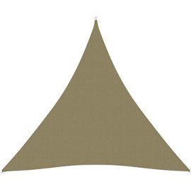 Shumee  Stínící plachta oxfordská látka trojúhelníková 4x4x4 m béžová (135176)