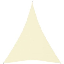 Shumee  Stínící plachta oxfordská látka trojúhelníková 4x5x5 m krémová (135234)
