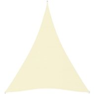 Shumee  Stínící plachta oxfordská látka trojúhelníková 4x5x5 m krémová (135234) - cena, porovnanie