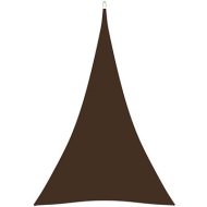 Shumee  Stínící plachta oxfordská látka trojúhelníková 5x7x7 m hnědá 135842 - cena, porovnanie