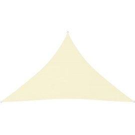 Shumee  Stínící plachta oxford trojúhelníková 3,5x3,5x4,9 m krémová (135230)