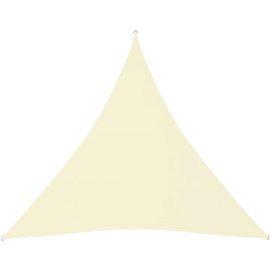 Shumee  Stínící plachta oxford trojúhelníková 4,5 x 4,5 x 4,5 m krémová (135233)
