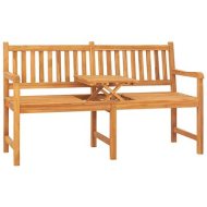 Shumee  3-miestna záhradná lavica so stolíkom 150 cm masívne teakové drevo, 316631 - cena, porovnanie