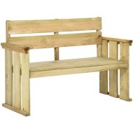 Shumee  Záhradná lavica 121 cm impregnované borové drevo, 318407 - cena, porovnanie