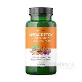 Movit Mega Detox Ostropestrec + Kurkumín FORTE 60tbl