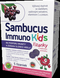 Sirowa Sambucus Immuno kids lízátka 5ks