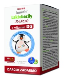 Simply You Laktobacily Junior + vitamín D3 72tbl