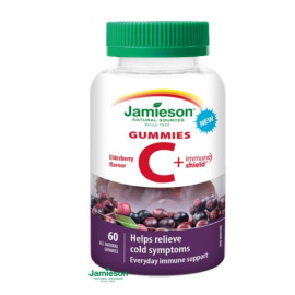 Jamieson Vitamín C + Immune Shield Gummies 60ks