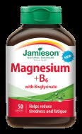 Jamieson Hořčík+vitamín B6 s bisglycinátem 50tbl - cena, porovnanie