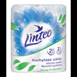 Linteo Kuchynské utierky 2 vrstvové 2 kotúče