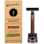 Pandoo Bambusový holiaci strojček tenká rukoväť + žiletky 10ks - cena, porovnanie