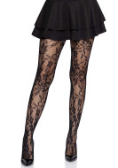 Leg Avenue Seamless Floral Lace Tights - cena, porovnanie