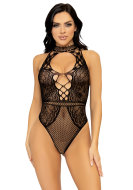 Leg Avenue Net and Lace Keyhole Bodysuit - cena, porovnanie