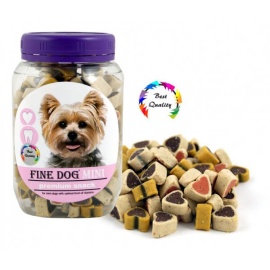 Fine Dog MINI Srdíčka Soft Mix 280g