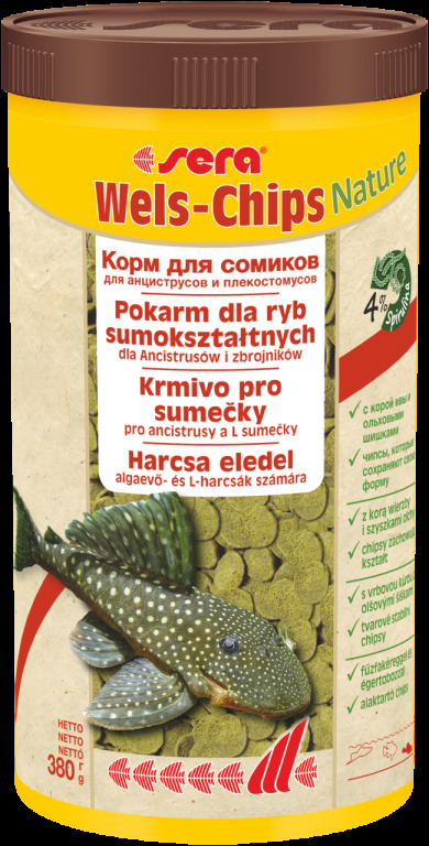 SERA Wels-Chips Nature 250ml, 1000ml