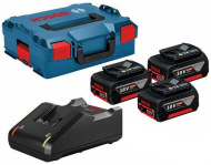 Bosch 3x GBA 18 V 5,0 Ah + GAL 18 V-40 - cena, porovnanie