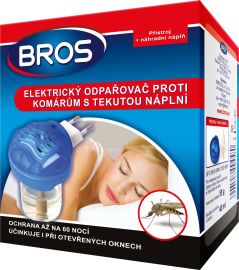 Bros Elektrický odparovač + tekutá náplň proti komárom 40ml