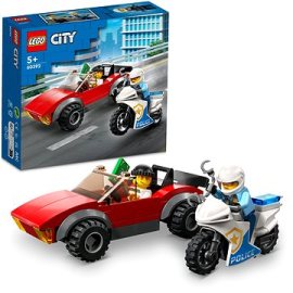 Lego City 60392 Naháňačka auta s policajnou motorkou