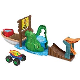 Mattel Monster Trucks Color Shifters Zúrivý Krokodíl