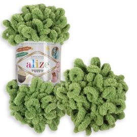 Alizé Priadza Puffy 485 zelená 100 g 9 m