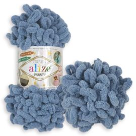 Alizé Priadza Puffy 374 modro šedá 100 g 9 m