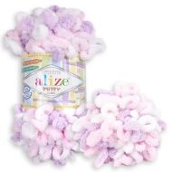 Alizé Priadza Puffy Color 6051 ružovo fialová 100 g 9 m - cena, porovnanie