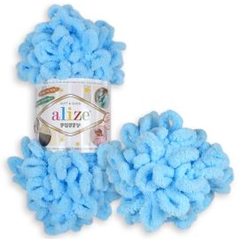 Alizé Puffy 287 svetlá modrá 100 g 9 m